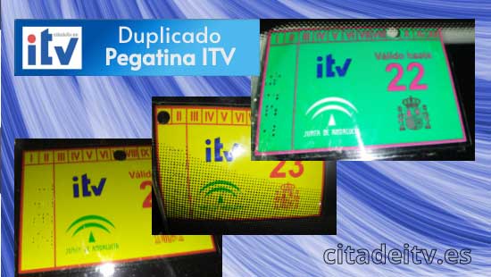 Duplicado de la pegatina de la ITV