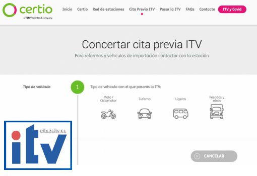 Cita previa ITV Certio